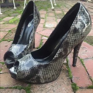 Snakeskin High Heels